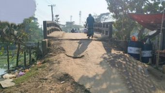 জগন্নাথপুরে ঝুঁঁকিপূর্ণ ২ সেতুতে ভোগান্তি