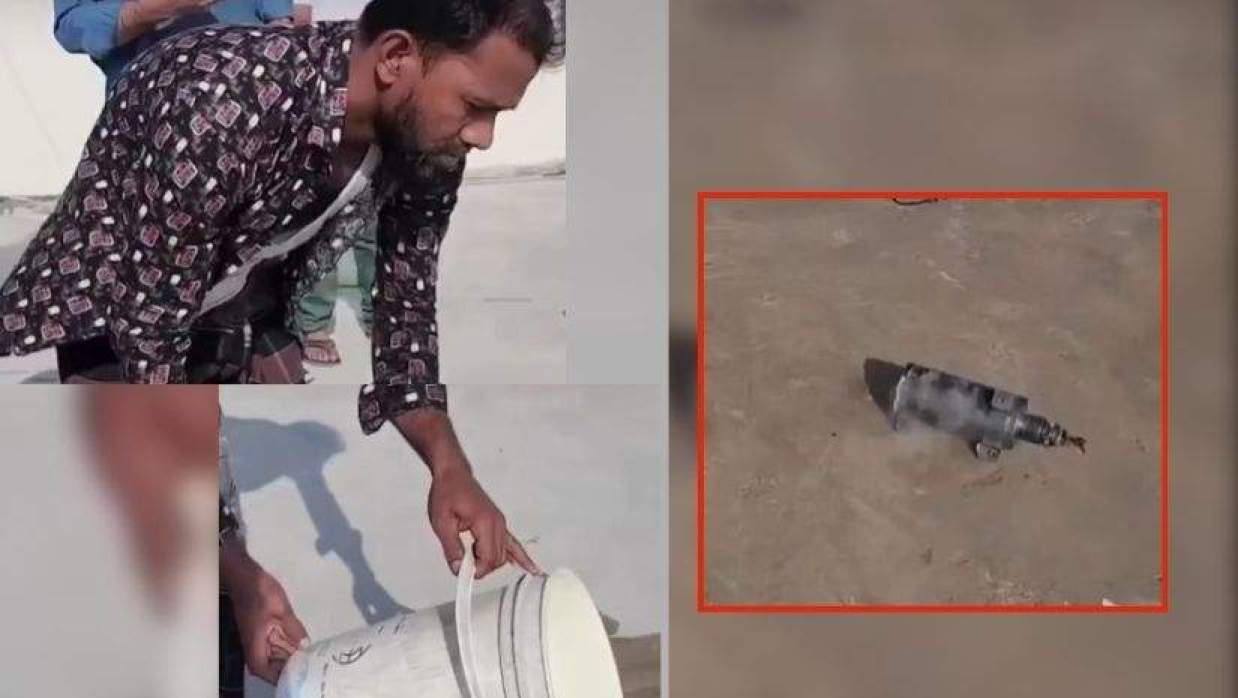 ইরানি ক্ষেপণাস্ত্রের গরম টুকরো পানি দিয়ে ঠান্ডা করছিলেন বাংলাদেশি