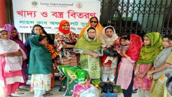 শিশু পুর্নবাসন কেন্দে লায়ন্স ক্লাব অব সিলেট সুরমা’র খাদ্য সামগ্রী বিতরণ